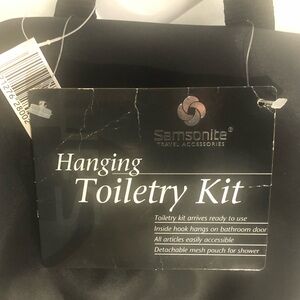 NWTSamsonite Toiletry Hanging Kit For Travel.Detachable Mesh Pouch.Hook for Door